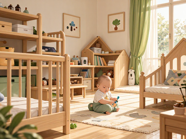 婴幼儿原木色家具，环保可持续，打造安全无毒成长空间