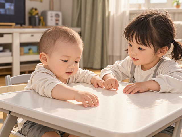 婴幼儿安全感营造,伸缩式书桌如何助力成长空间