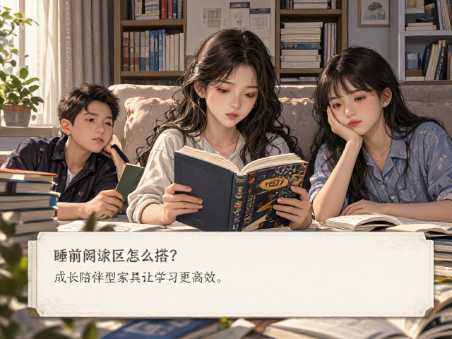睡前阅读区怎么搭?成长陪伴型家具让学习更高效