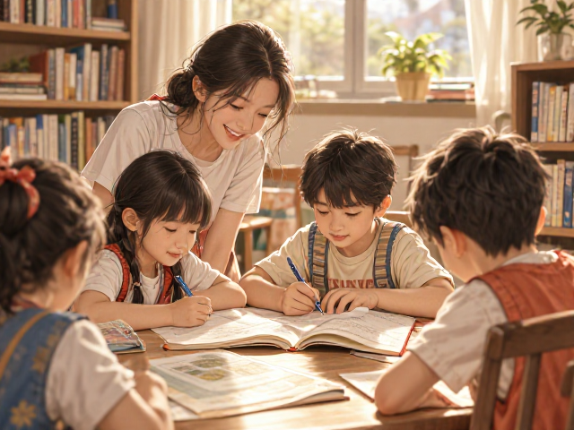 温馨陪伴下的安全学习时光，圆角防撞设计守护孩子成长