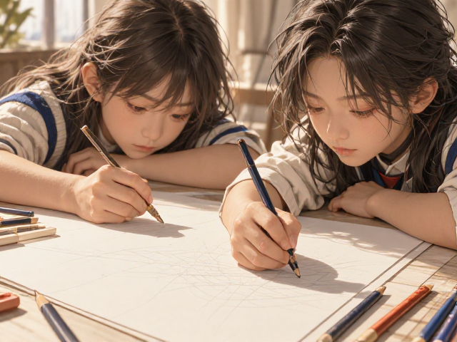 绘画涂鸦坐姿误区与表面划痕修复技巧,让孩子学画更健康