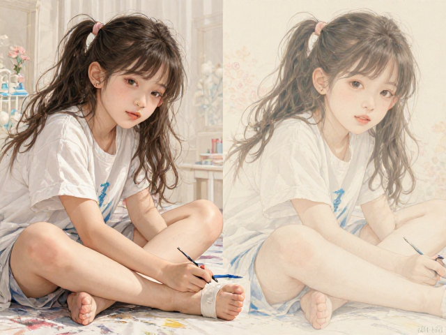 绘画涂鸦坐姿误区与表面划痕修复技巧,让孩子学画更健康