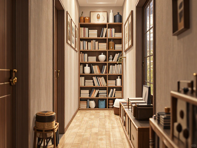 玄关狭长过道怎么装?趣味与功能结合的学习角设计指南