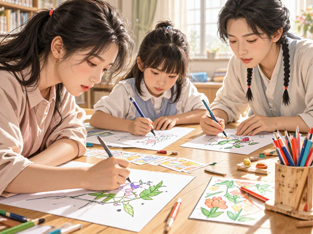 学龄期6-12岁儿童手工创作坐姿指南，保护视力与脊柱，家长必读