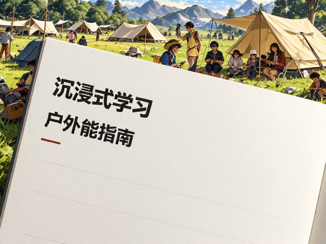 露营活动区倾斜绘图模式，沉浸式学习户外技能指南