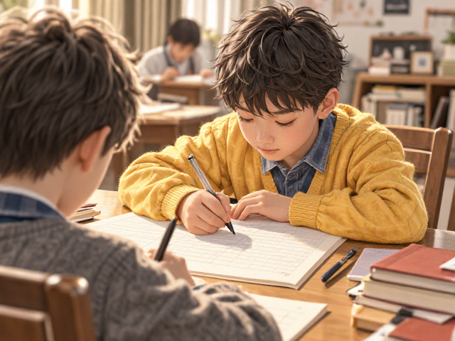 小学生作业书写指南,温馨陪伴中提升专注与习惯