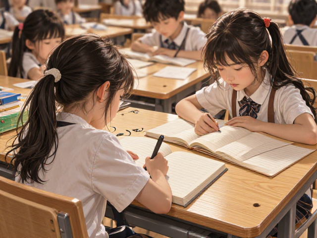 6-12岁学龄期儿童学习桌怎么选?易清洁打理才省心