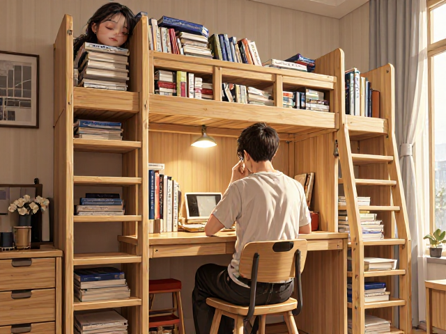 租房灵活安装环保低甲醛家具,轻松打造健康学习空间