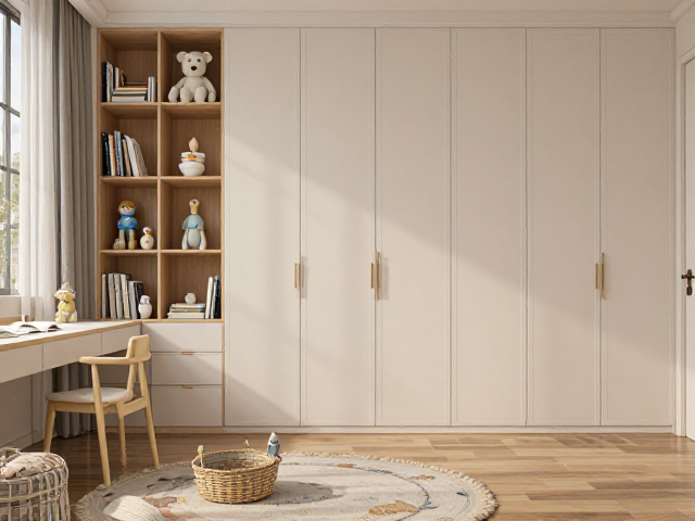 北欧风儿童房整体定制,如何平衡实木厚重感与空间轻盈?