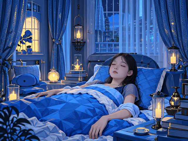 北欧风蓝色助眠家居,全年龄段适用的宁静空间