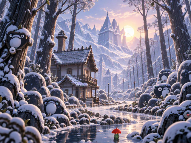 北欧风奇幻场景,萌趣IP形象植入,打造治愈系梦幻空间