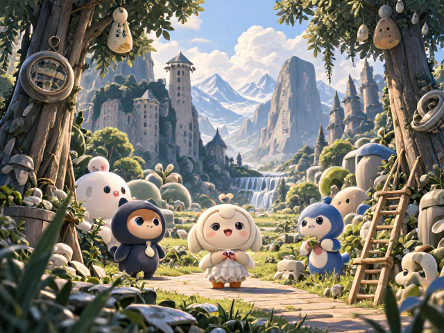 北欧风奇幻场景,萌趣IP形象植入,打造治愈系梦幻空间