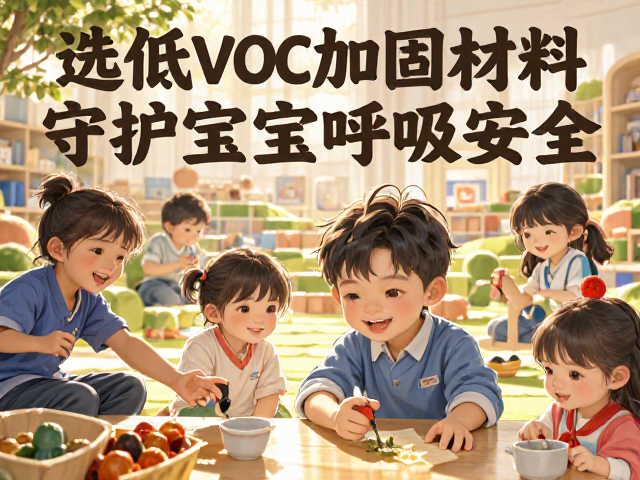 早教中心布置攻略,选低VOC加固材料,守护宝宝呼吸安全