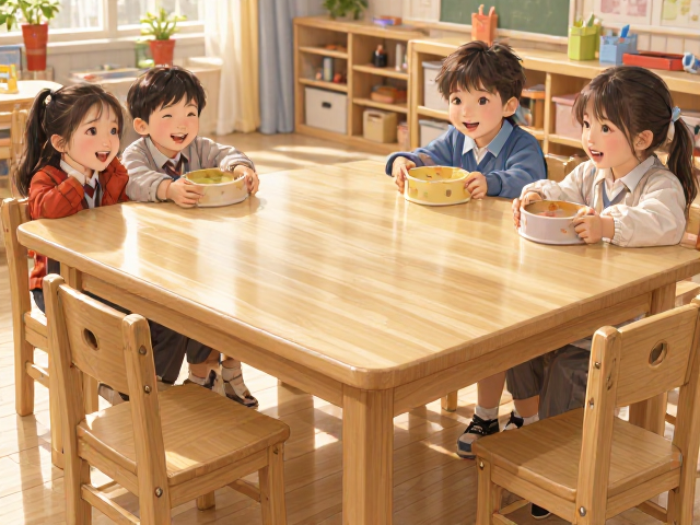 幼儿园教室餐桌两用加固稳固方案,安全耐用更省心