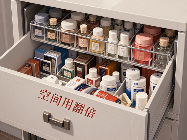 抽屉式收纳柜怎么选？可调节层板设计更稳固，空间利用翻倍