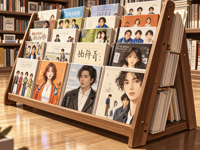 绘本展示架加固稳固设计,防滑脚垫保护地板,大面展示绘本细节