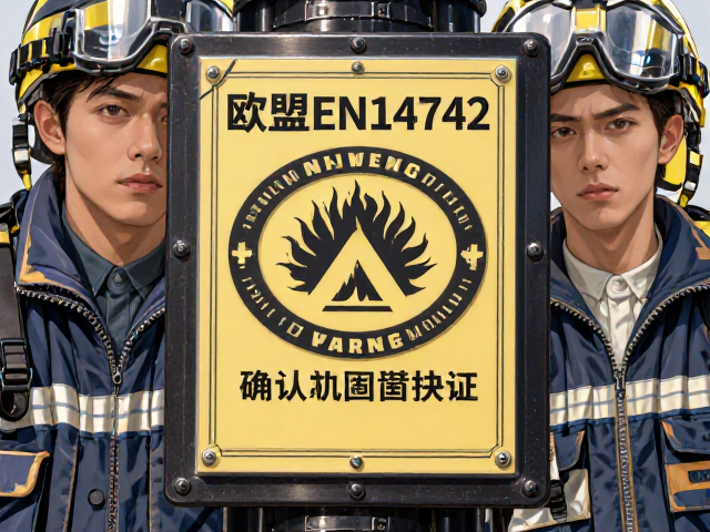 欧盟EN14742认证，确认阻燃标识，打造加固稳固防护