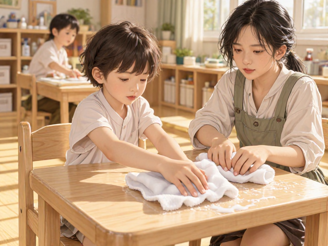 幼儿园学习椅清洁指南,湿布擦拭的正确方法与注意事项