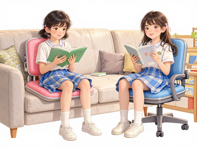 学龄期儿童沙发与学习椅怎么选?6-12岁护脊坐姿指南