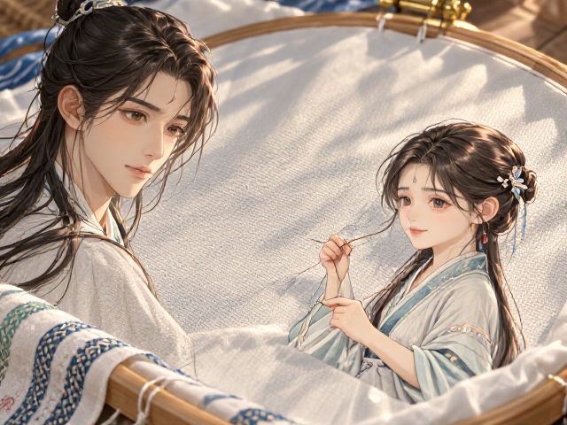 辫绣针法的基本走线逻辑