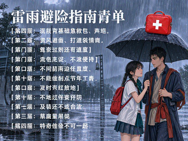 雷雨避险指南,青年男女必备基础急救包清单