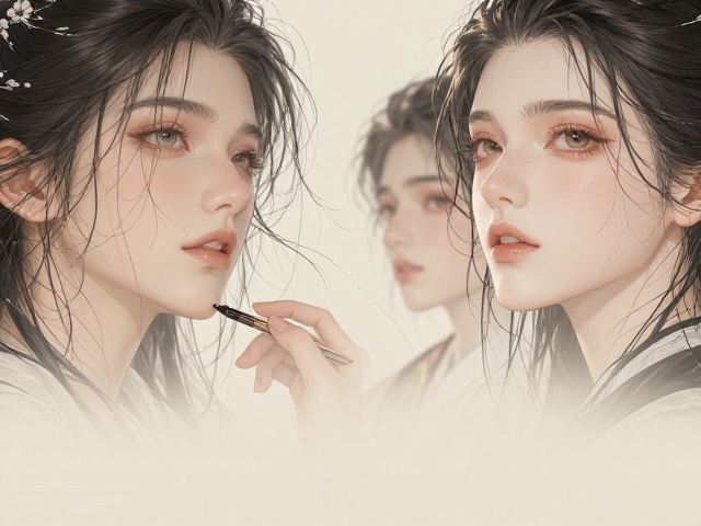 新中式极简风美妆海报设计,诗意美学与流量密码