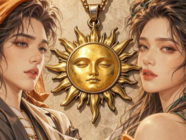 太阳珐琅吊坠,复古工艺与时尚搭配的完美结合指南