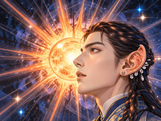 太阳天体自然现象灵感，独特耳骨夹设计赏析