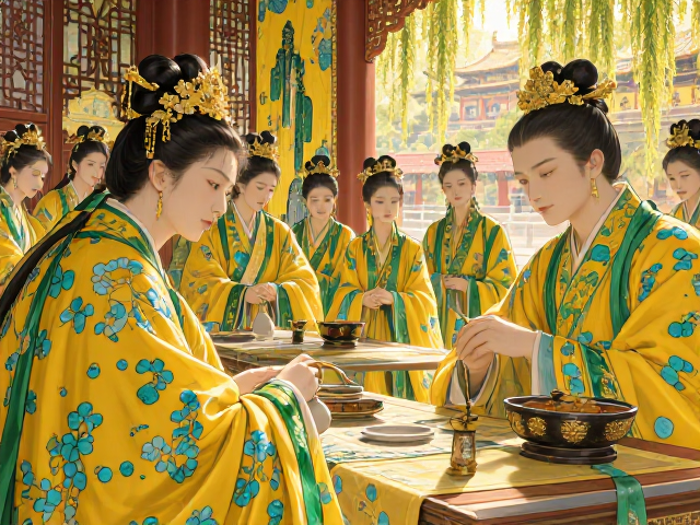 元明清宫廷审美，明黄松石绿古法琉璃的绝美配色