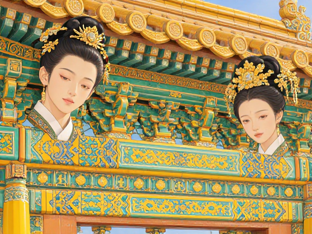 元明清宫廷审美，明黄松石绿古法琉璃的绝美配色