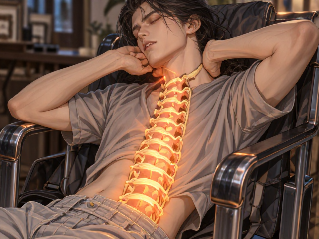 腰椎不适必看，调节扶手顶肘角度，有效减少腰椎间盘压力