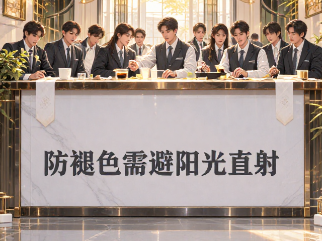 前台迎宾布饰怎么选？企业职员避坑指南，防褪色需避阳光直射