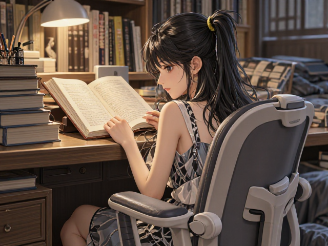 卧室阅读角怎么搭?选对护脊曲线靠背学习椅,打造舒适角落