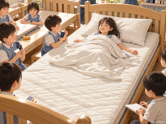 幼儿园午休床铺选购,拒绝盲目追求极致柔软,超硬床垫更护脊