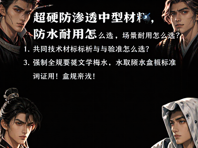 超硬防渗透适中型材料,防水耐用怎么选?