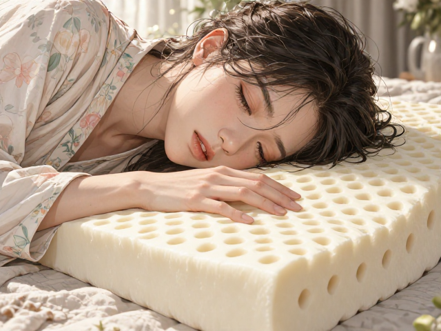乳胶枕太硬压迫疼痛?选天然乳胶看弹性回弹