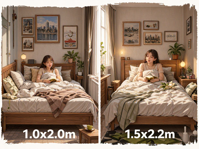 迷你尺寸床选1.0x2.0m还是1.5x2.2m？小户型空间利用指南