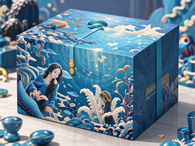 一体压缩海洋主题礼盒,品牌溢价下的质感之选