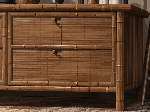 北欧风竹木纹理家具,沉稳厚重设计,打造自然质感居家空间