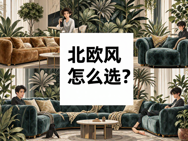 北欧风家具怎么选?丝绒真皮搭配自然植物纹样,打造高颜值家居空间