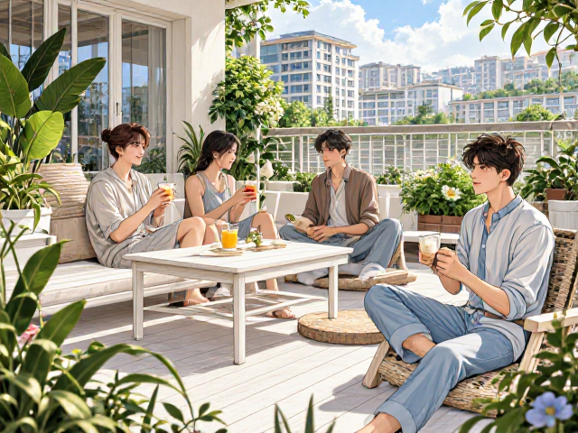 2024北欧风阳台设计,白蜡木/橡木休闲区灵感