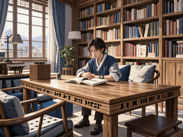北欧风书房休闲区,探秘榫卯结构工艺的极致美学