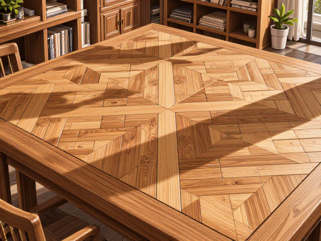 实木家具选购指南，木材拼花工艺解析及表面瑕疵观察技巧