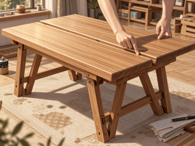 实木岩板切割技巧,教你轻松打造可折叠餐桌