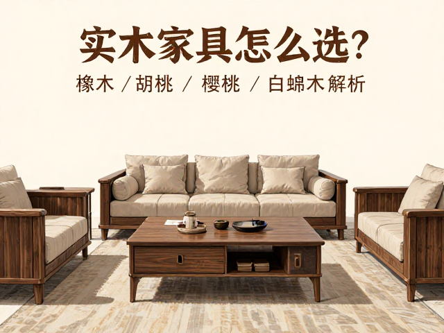 实木家具怎么选?橡木/胡桃/樱桃/白蜡木解析,打造客厅中央C位