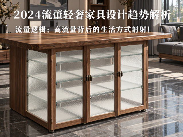 实木金属焊接,磨砂玻璃,2024高流量轻奢家具设计趋势解析