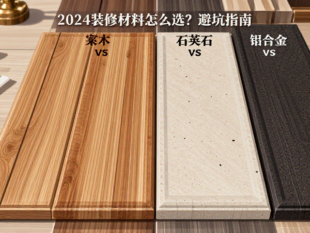 实木vs石英石vs铝合金,2024装修材料怎么选?避坑指南,对比评测