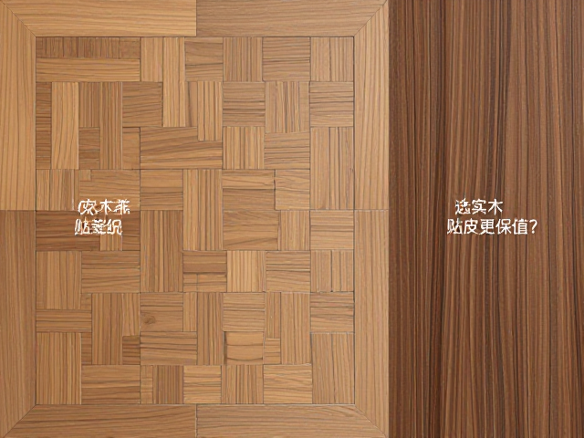 实木拼花与表面贴皮区别，选实木还是贴皮更保值？