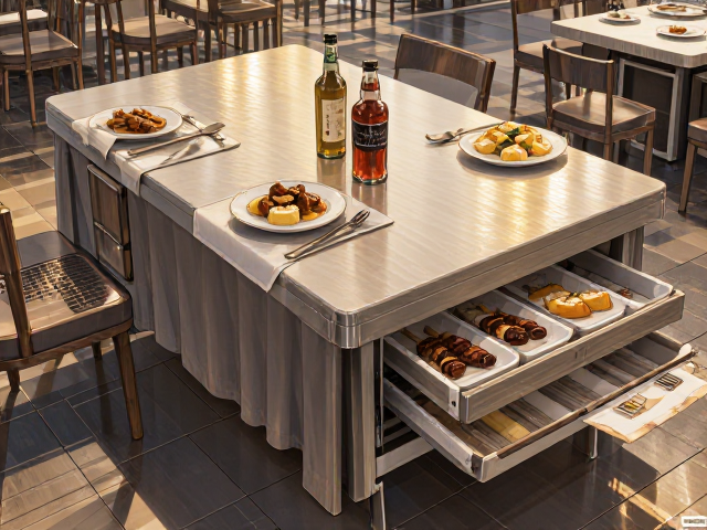 可收纳折叠桌,临时用餐神器,记得常定期紧固更安全