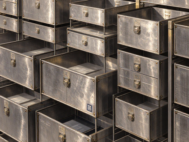 复古金属拉丝收纳盒,可收纳设计,打造高级感展示空间